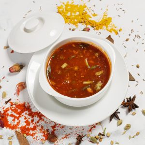 Vegetable hot and sour soup